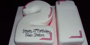 Double Number Birthday Cake