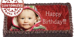 Photo Printed Birthday Cake