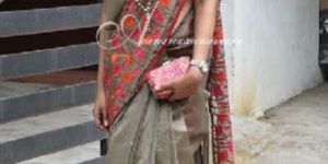 Supernet Aari Work Sarees with Blouse