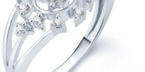 Pissara Bewitching Rhodium Plated CZ Ring