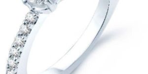 Pissara Moddish Rhodium Plated CZ Ring