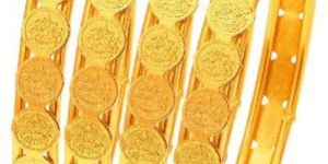 Sukkhi Glamorous Temple Jewellery Gold Plated Coin Bangle for Women