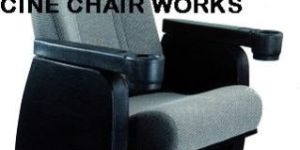 Black Metal Push Back Chair