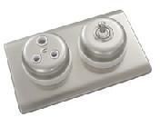 3 Pin Socket Round Modular Switch Socket