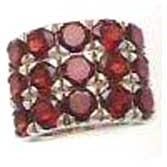 SRS-00026 Sterling silver peridot cut stone setted ring