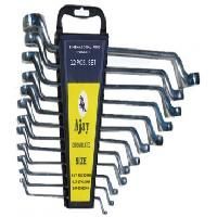 Ajay 12 Pieces Bihexagonal Ring Spanner Shallow Offset Set A-102 in Box...