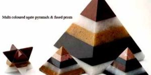 Multi Coloured Agate Pyramids