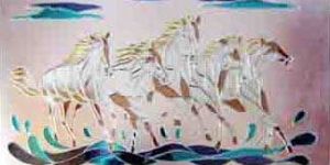 zebra glass wall mural