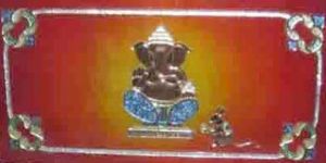 ganesha glass wall mural