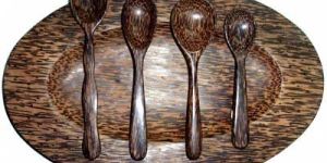 Tiger Wood Spoon & Tray