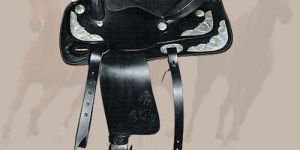 Black Trooper Leather Saddle
