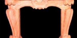 Brown Stone Fireplace