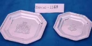 Brass Sheet Silver Plated Small Pin Tray