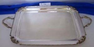 Brass Sheet Silver Plated Serving Tray