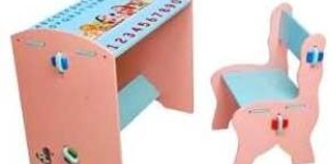 Wooden Kids Chair Table Set