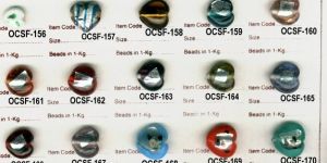 SFB - 08 Silver Foil Heart Beads