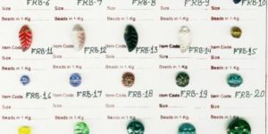 Plain Multicolor Tear Drop Shape Glass Beads