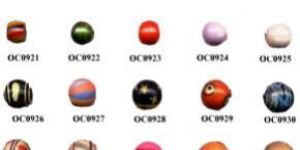 Round Multicolor Wooden Beads