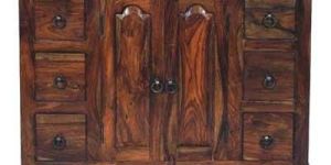 Brown Wood Television Cabinet