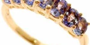 Ladies Golden Pink Sapphire Diamond Ring