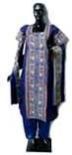 Ladies Blue Traditional Mirror Work Salwar Suit Set
