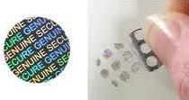 Temper Evident Hologram Labels