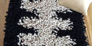 Wool Felt Pebble Art Rug