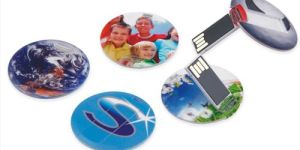 Round Credit Card Flash Drive