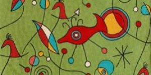 Silk Chain Stitched Miro Rugs