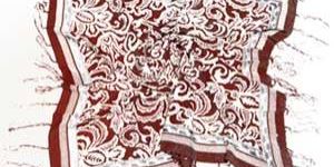 Silk Scarf with Tassels