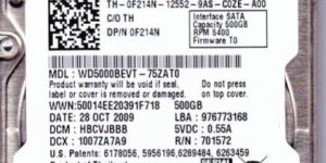 500 Gb SATA Laptop Hard Disk