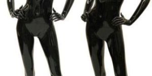 Ladies Mannequin Black Glossy