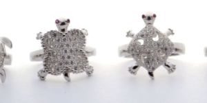 Silver Tortoise Finger Rings