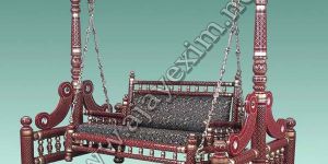 Wooden Swing with Elephant