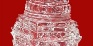 Crystal Shree Yantra on Lotus