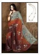 Hand Embroidered Saree