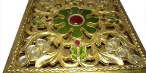 Golden Painted Wooden Box