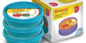 220 ML LEAK PROOF ROUND PLASTIC Lunch Box TIFFIN Box