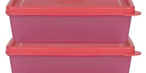 500 ML SQUARE AIRTIGHT TIFFIN BOX PINK