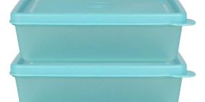 500 ML SQUARE PLASTIC TIFFIN BOX CYAN