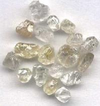 White Rough Diamonds