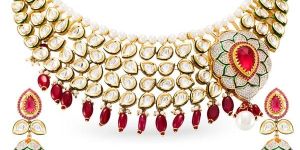 Ruby Vilandi Bridal Necklace Set