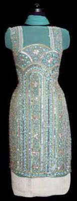 Sea Green Georgette Salwar Kameez