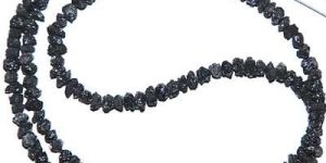 Natural Black Color Rough Diamond Beads