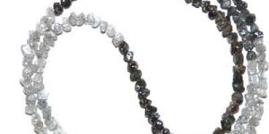 White Mixed Rough Diamond Beads