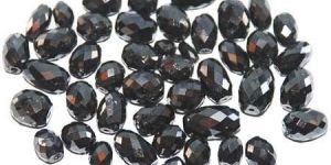 Natural Sparkling Black Drum Cut Loose Diamond Beads