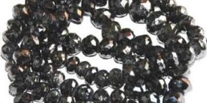 Black Facet Drilled Diamond Beads