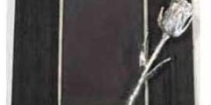 Silver Rose Photo Frame