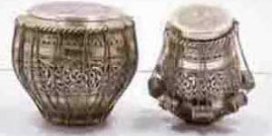 Silver Tabla Set