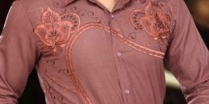 Embroidered Shirting Fabric